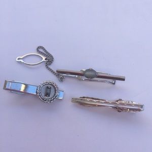 Bundle of 3 Vintage Tie Pin 1" each.
